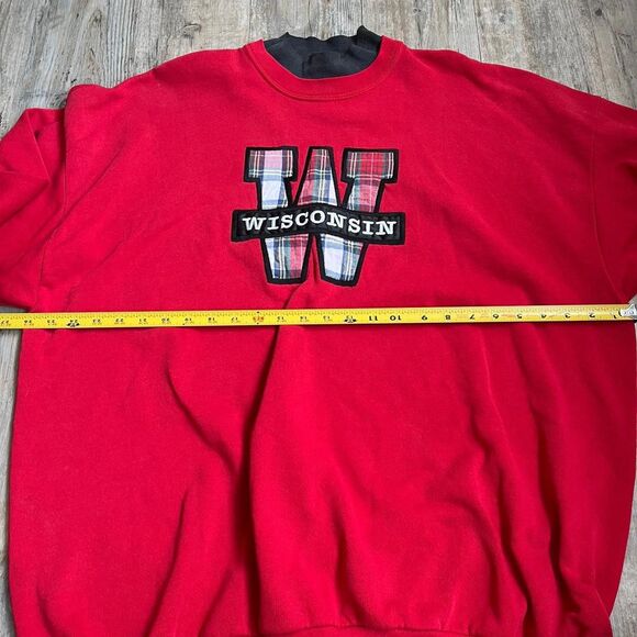 J. Macinally's Sweatshirt Wisconsin Vintage Women's XL Red Patch - Picture 5 of 8